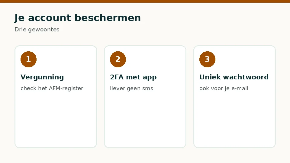Je account beschermen