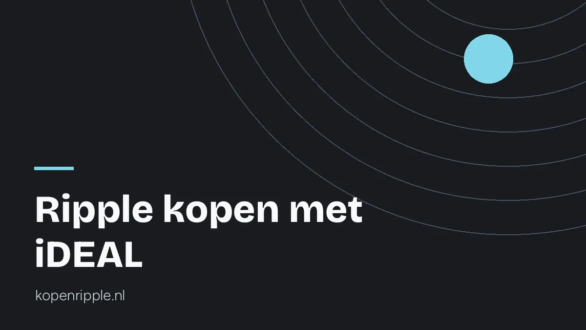 Ripple kopen met iDEAL: kosten per platform