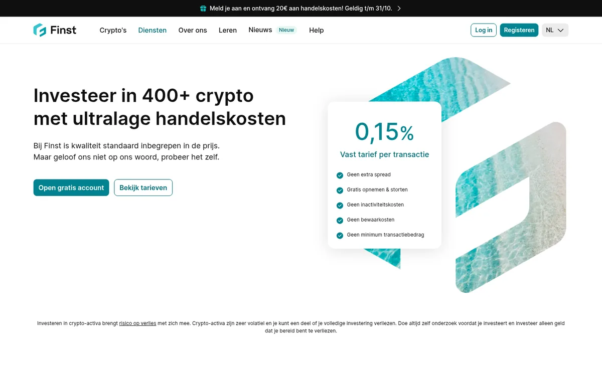Kostenpagina van Finst – Ripple kopen bij Finst